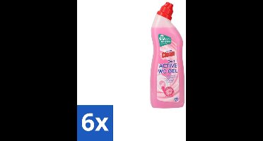 6 x At Home Clean – Toiletreiniger – 3-in-1 Formule – 750 ml - Toiletreiniger - Reinigen - Ontkalken - Frisheid - Hygiëne