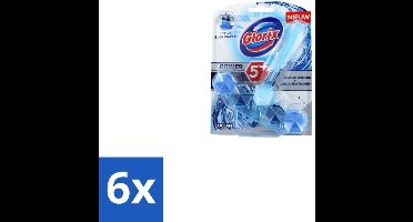 Glorix – Toiletblok – Blauw Water Ocean – Fris - Voordeelverpakking - 6 stuks