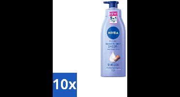Nivea – Bodymilk – Silky Shea Butter 5-in-1 – 500 ml - Bulkverpakking - 10 stuks