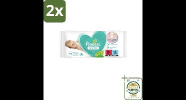 Pampers – Babydoekjes – Sensitive – 52 Doekjes - Voordeelverpakking - 2 stuks - Milde reiniging - Zachte doekjes