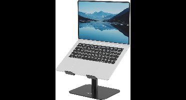 Fellowes Alumia™ Laptop standaard – Ergonomische Bureau‑Standaard – Gemaakt van 96% Gerecycled Materiaal - Zwart