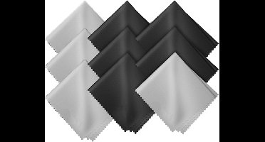 40 microvezel schoonmaakdoekjes, zacht, wasbaar en herbruikbaar, geschikt voor brillen, camera's en tablets (18 x 15 cm)