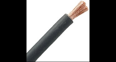 Laskabel 1x70mm² zwart per meter (19044)