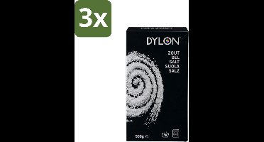 3 x Dylon - Zout - Voor Handwas Textielverf - Optimale Kleurresultaten - 500g - Textielverf - Handwas - Zout - Kleurverf - Kleurresultaat