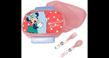 Disney Minnie Summer sandwichdoos + bestekset