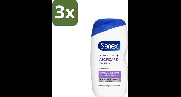 3 x Sanex - BiomeProtect Dermo - Douchecrème - Reactieve Huid - 400 ml - Reactieve Huid - Kalmerende Douchecrème - Huidbarrière - Dermatologisch Getest - Huidverzorging