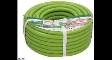Tuinslang 20 Meter 1/2 inch – Flexibele en Knikkvrije Waterslang voor Tuin & Terras – Inclucief 2 slangkoppelingen