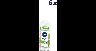 6x Nivea Deodorant Roller Naturally Good Green Tea 50 ml