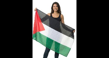 ESPA - Palestijnse vlag van stof 150 x 90 cm lichte stoffen vlag voor events + decoratie