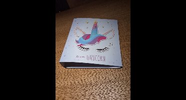 Unicorn ringmap ordermap 8cm met 2 ringels