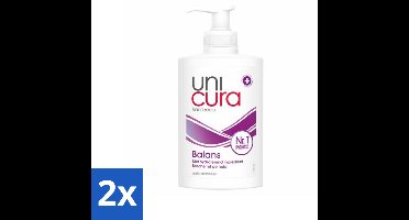 2 x Unicura - Vloeibare Handzeep - Anti Bacterieel - Balans - 250 ml - Antibacteriële Handzeep - Handzeep Met Antibacteriële Werking - Handzeep Voor Gevoelige Huid - Handzeep Met Hydratatie - Handzeep 95% Natuurlijk