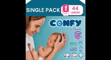 Confy Premium - Luiers Maat 1 (2kg-5kg) - 44 Luiers