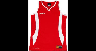 Spalding Jam Basketbalshirt Dames - Rood / Wit | Maat: XS