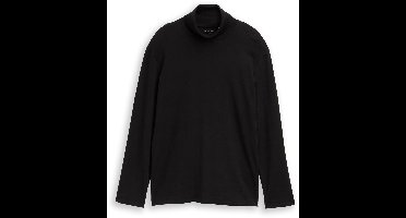 Tom Tailor - Basic shirt met col - Maat XL - Black