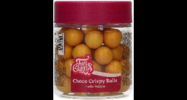 FunCakes Choco Crispy Balls - Glanzend Oker - 130g - Eetbare Taartdecoratie - Taarttoppers - Chocolade Decoratie