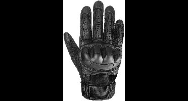 Luxe Motorhandschoenen met Knokkelbescherming - Klittenband - Zwart - Maat L