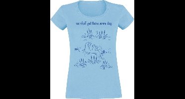 Winnie The Pooh We Shall Get There Some Day Dames T-shirt - lichtblauw - XXL