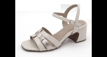 Marco Tozzi Dames Sandalette - 28337-402 Lichtbeige/Combi - Maat 37