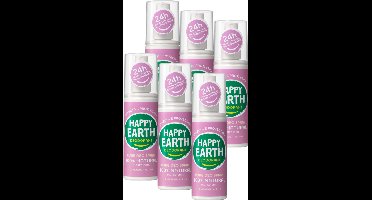 Happy Earth Bundel Deodorant Spray Lavender Ylang - 100% Natuurlijk - 24 uur Bescherming - 6x100mL