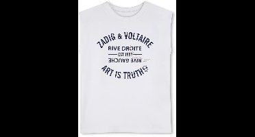 Zadig & Voltaire X60535 Tops & T-shirts Meisjes - Shirt - Gebroken wit - Maat 140