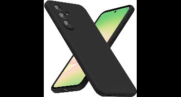 Hoesje geschikt voor Samsung Galaxy A57 5G hoesje Siliconen cover Zwart backcover