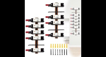 Core® Wijnrek Muur - Wijnrek - Wijnrek Ophangbaar - Bruin- 34cm x 28cm x 12cm