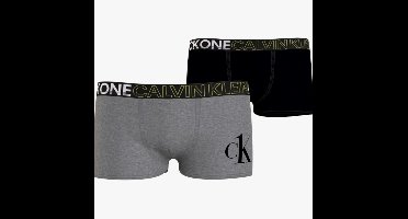 Calvin Klein - 2-pack jongens boxershorts - Grijs/Zwart - 8/10 jaar