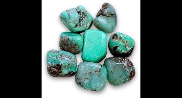 Chrysopraas 150 gr. trommelstenen (mt3)