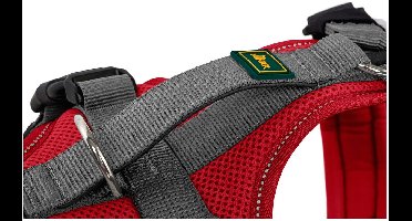 Hunter Harnas Maldon Up Rood&Grijs - Hondentuig - 69-105 cm