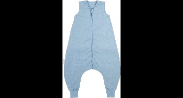 Meyco Baby Studio Collection Linnen Slaapoverall Jumper - Jeans Blue - 80cm - 0.5 TOG