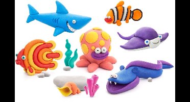 Hey Clay boetseerklei Oceaan 6 personages - 15 potjes klei