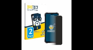 BROTECT - privacy screenprotector voor Oukitel G1 - Folie Beschermfolie Blauwlichtfilter 2 Stuks