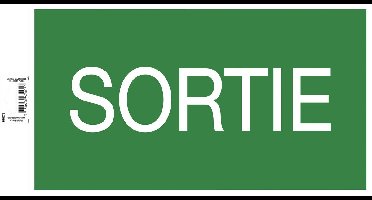 Exacompta Zelfklevend bord uitgang 35cm - Groen - 67007E