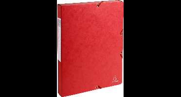 Exacompta 8x Klasseerdoos glanskarton Rug 25mm - A4 - Rood - 50305E