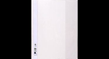 Exacompta 10x Snelhechtmap PVC Premium kwaliteit - A4 - Wit - 439902B