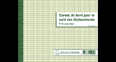 Exacompta 5x Boekje voor opvolging van de verplaatsingen - - 5090E