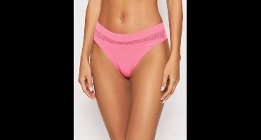 Calvin Klein - Serie - Damesstrings - Roze - Logo - Maat S