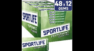 Sportlife Peppermint Suikervrije Kauwgom 1x(48x18g)