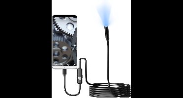 Inspectiecamera, 5,5 mm lens, hoge definitie, LED, IP67 10 m