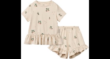 Liewood Ilford Set w Frillsn - Zomer Set - Peach Mini / Sea Shell - 98/104