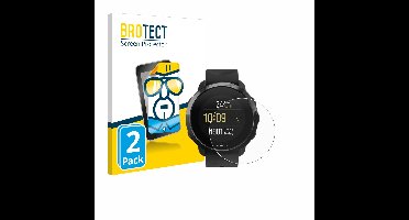BROTECT - Screenprotector voor Suunto 3 Fitness - Folie Beschermfolie transparant 2 Stuks