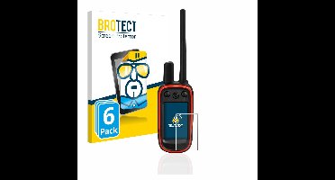BROTECT - Screenprotector voor Garmin Alpha 100 - Folie Beschermfolie transparant 6 Stuks