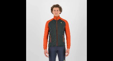 Karpos Ambrizzola Fleece Met Volledige Rits Oranje,Grijs L Man