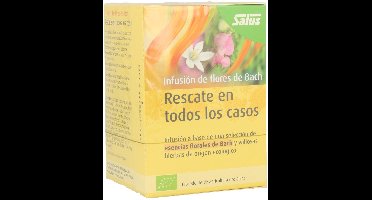 Bach bloesem infusie van Rescue 15 Infusie theezakjes|Bach Flowers Rescue Infusion 15 infusion bags|Infusion de fleurs de bach Rescue 15 sachets infuseurs
