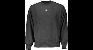Calvin Klein - Herentrui - Zwart - Okragen - Met Logo
