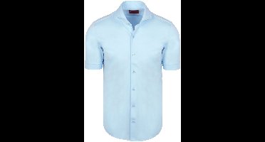 Suitable Shortsleeve Sorona Overhemd Erik Lichtblauw - Maat 41 - Heren - Overhemden Formeel