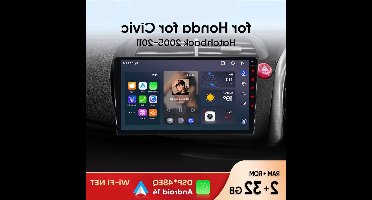 Multimedia Radio – Autoradio – Smart Radio – Android Radio – 2 Din Radio – 9 Inch IPS Scherm – Android 14 System met WiFi