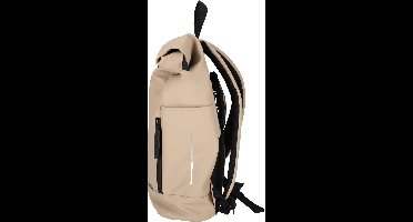 NORLÄNDER Dull PU Vegan Leren Fiets Rugtas Eco Lining Taupe - Waterafstotende Laptop Rugzak voor Fietsen