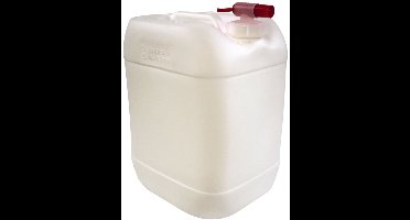 V-Part - Jerrycan met Kraandop 20 liter - Set van 4 Stuks - Wit - HDPE