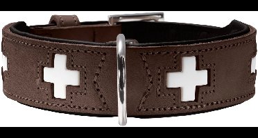 Hunter Hondenhalsband Swiss Bruin Maat 60